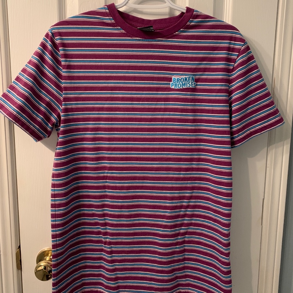 Broken Promises Paranoid Striped T-Shirt